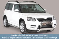 Schwellerrohre Design für SKODA Yeti 5L 2010> Edelstahl TÜV