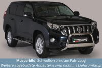Schwellerrohre Design für TOYOTA Land Cruiser 150 J15 5-Türer 2009> Edelstahl