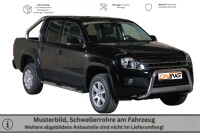 Schwellerrohre Design für VOLKSWAGEN Amarok 2H 2010> Edelstahl TÜV