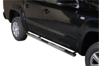 Schwellerrohre Design für VOLKSWAGEN Amarok 2H 2010> Edelstahl TÜV