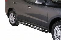 Schwellerrohre Design SCHWARZ für HYUNDAI Santa Fe CM 2010-12 Edelstahl mit TÜV