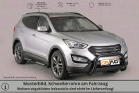 Schwellerrohre Design SCHWARZ für HYUNDAI Santa Fe DM 2012> Edelstahl mit TÜV