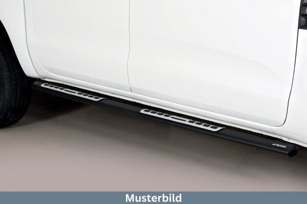 Schwellerrohre Design SCHWARZ für HYUNDAI Terracan HP 2001-08 Edelstahl mit TÜV
