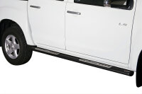 Schwellerrohre Design SCHWARZ für ISUZU D-Max ATFR 2012 > Doppelkabine mit TÜV