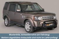 Schwellerrohre Design SCHWARZ für LAND ROVER Discovery 4 LA Edelstahl mit TÜV