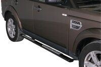 Schwellerrohre Design SCHWARZ für LAND ROVER Discovery 4 LA Edelstahl mit TÜV