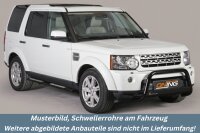 Schwellerrohre Design SCHWARZ für LAND ROVER Discovery 4 LA Edelstahl mit TÜV