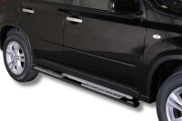 Schwellerrohre Design SCHWARZ für NISSAN X-Trail T31...