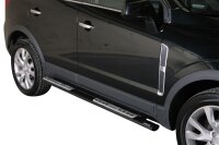 Schwellerrohre Design SCHWARZ für OPEL Antara L-A 2011> Facelift mit TÜV