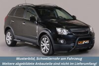 Schwellerrohre Design SCHWARZ für OPEL Antara L-A 2011> Facelift mit TÜV