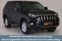 Schwellerrohre Design SCHWARZ für TOYOTA Land...