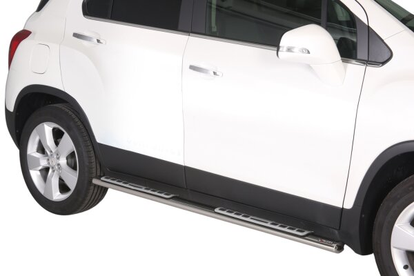 Schwellerrohre Design für CHEVROLET Trax 2013> Edelstahl