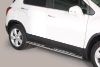 Schwellerrohre Design für CHEVROLET Trax 2013> Edelstahl