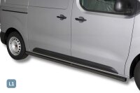 Schwellerrohre SCHWARZ ohne Tritt für Citroen Jumpy...