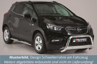 Schwellerrohre Design für OPEL Mokka & Mokka X Edelstahl