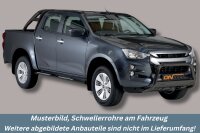 Schwellerrohre Design Schwarz für ISUZU D-Max...