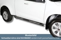 Schwellerrohre Design Schwarz für ISUZU D-Max...