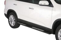 Schwellerrohre Design Schwarz für KIA Sorento XM...