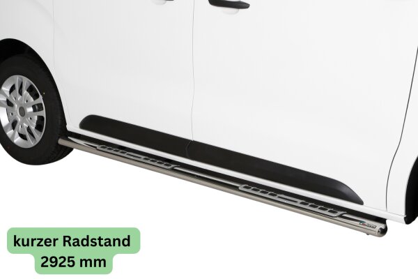 Schwellerrohre Design für PEUGEOT Expert & Traveller kurz ab Bj.16- mit TÜV
