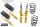 Eibach Bilstein B12 Pro-Kit Sportfahrwerk 15/10mm für Seat Leon Cupra 2.0 Cupra, nur für Fahrzeuge mit einem Federbeindurchmesser an der Vorderachse von 50 mm und mit Mehrlenker-Hinterachse (Einzelradaufhängung), ohne Allrad, Niveauregulierung