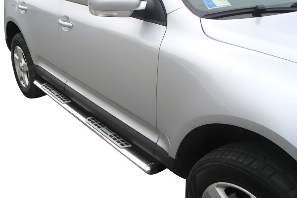 Schwellerrohre Design für VW Touareg 7L Bj.02-10 Edelstahl mit TÜV