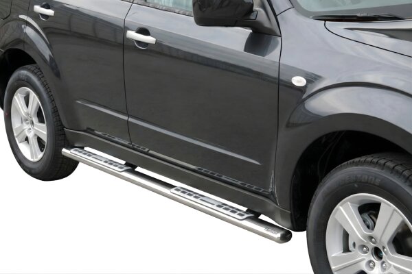 Schwellerrohre Design für SUBARU Forester Bj. 2008-12 Edelstahl mit TÜV