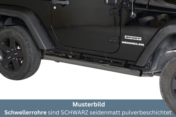 Schwellerrohre mit Tritt SCHWARZ für JEEP Wrangler JK 3 Türer 2011> E,  469,00 €