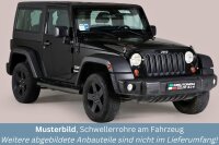 Schwellerrohre mit Tritt SCHWARZ für JEEP Wrangler...