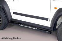 Schwellerrohre Design SCHWARZ für JEEP Wrangler JK 3 Türer 2011> mit TÜV
