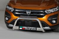 Frontbügel Edelstahl für Dacia Sandero Stepway Bj. 2021- 63mm mit Gutachten