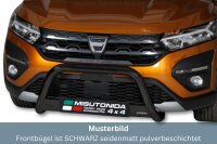 Frontbügel Edelstahl schwarz für Dacia Sandero...