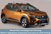 Frontbügel Edelstahl schwarz für Dacia Sandero...
