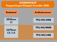 Schwellerrohre ohne Tritt für Peugeot Expert / Traveller Bj.16- Edelstahl poliert Ø63mm TÜV