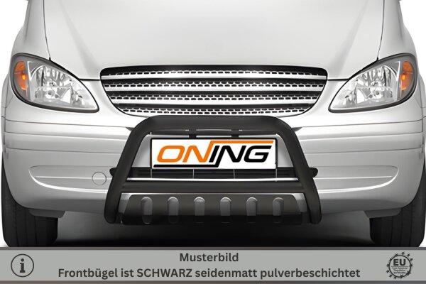 Frontschutzbügel SCHWARZ mit Blech passend für Mercedes Vito W639 Bj.2003-2010