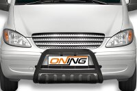 Frontschutzbügel SCHWARZ mit Blech passend für Mercedes Vito W639 Bj.2003-2010