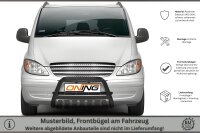 Frontschutzbügel SCHWARZ mit Blech passend für Mercedes Vito W639 Bj.2003-2010