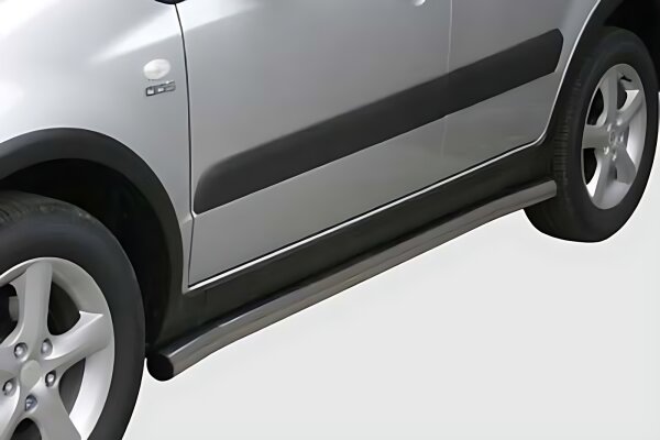 Schwellerrohre ohne Tritt für Suzuki SX4 06-09 Edelstahl poliert Ø63mm TÜV