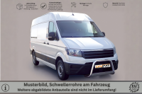 Schwellerrohre ohne Tritt für VW Crafter Bj.17- Edelstahl poliert Ø63mm TÜV