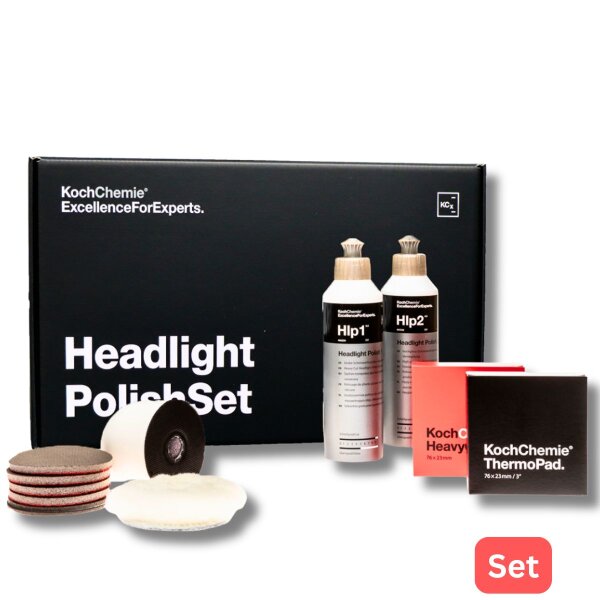 Koch Chemie Headlight Polish Set Scheinwerfer Politur Aufbereitung