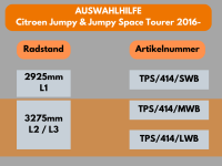 Schwellerrohre SCHWARZ ohne Tritt für Citroen Jumpy & Space Tourer mittel Bj.2016- Edelstahl Ø63mm TÜV
