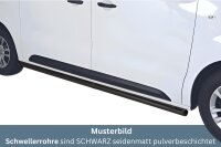 Schwellerrohre SCHWARZ ohne Tritt für Citroen Jumpy...
