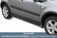 Schwellerrohre SCHWARZ ohne Tritt für Suzuki SX4 09-...