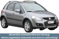 Schwellerrohre SCHWARZ ohne Tritt für Suzuki SX4 09-...