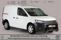 Schwellerrohre SCHWARZ ohne Tritt für VW Caddy 5 Typ SB Bj.20- Edelstahl Ø63mm TÜV