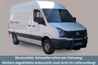 Schwellerrohre SCHWARZ ohne Tritt für VW Crafter...
