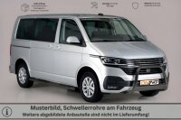 Schwellerrohre mit Tritt SCHWARZ für VW T6 & T6.1 ab Bj.15- Edelstahl Ø76mm mit TÜV