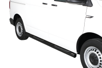 Schwellerrohre mit Tritt SCHWARZ für VW T6 & T6.1 ab Bj.15- Edelstahl Ø76mm mit TÜV