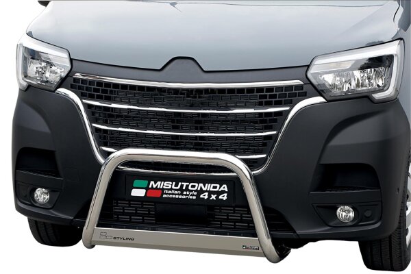 Frontbügel Edelstahl für NISSAN INTERSTAR Bj. 2022- 63mm Frontschutzbügel mit Gutachten