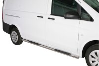 Schwellerrohre oval mit Tritt für Mercedes Vito W639...