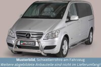 Schwellerrohre oval mit Tritt für Mercedes Vito W639...